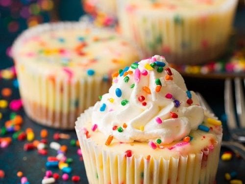 funfetti mini cheesecakes recipe