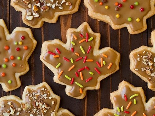 glazed maple shortbread cookies recipe