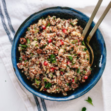 herbed quinoa and pomegranate salad recipe