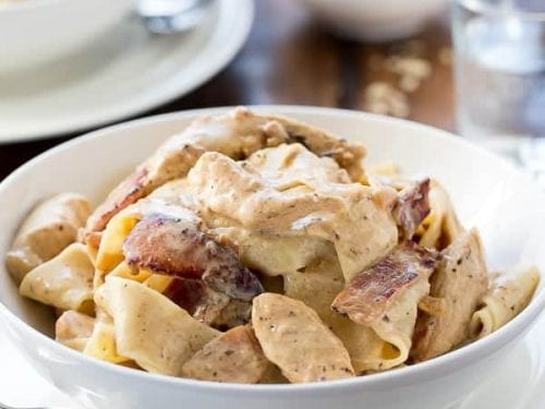 lightened up chicken carbonara recipe