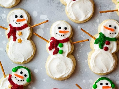 lofthouse style snowman sugar cookies recipe