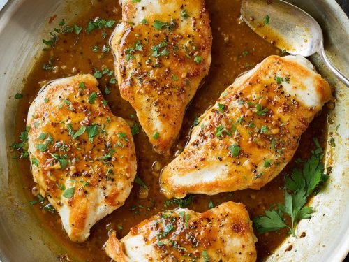 maple-mustard skillet chicken recipe