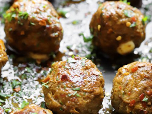 merguez meatballs with mozzarella recipe