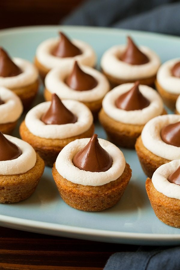 mini s’mores cookie cups recipe