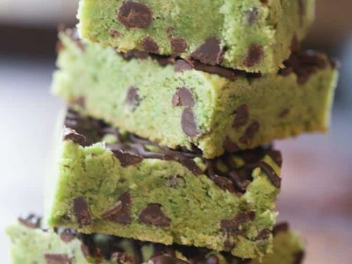 mint chocolate chip blondies recipe