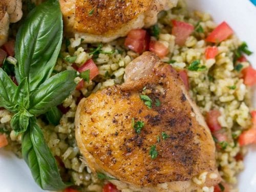 one pot chicken with tomato basil risotto recipe