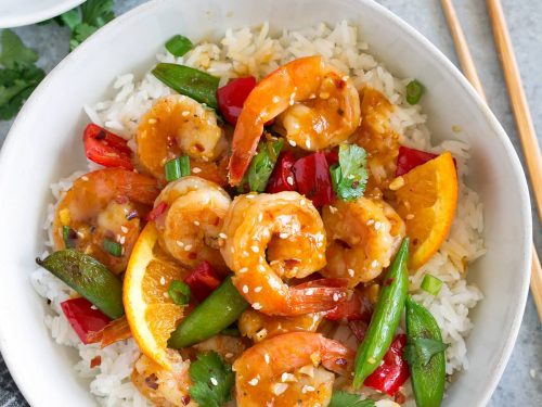 orange garlic shrimp recipe