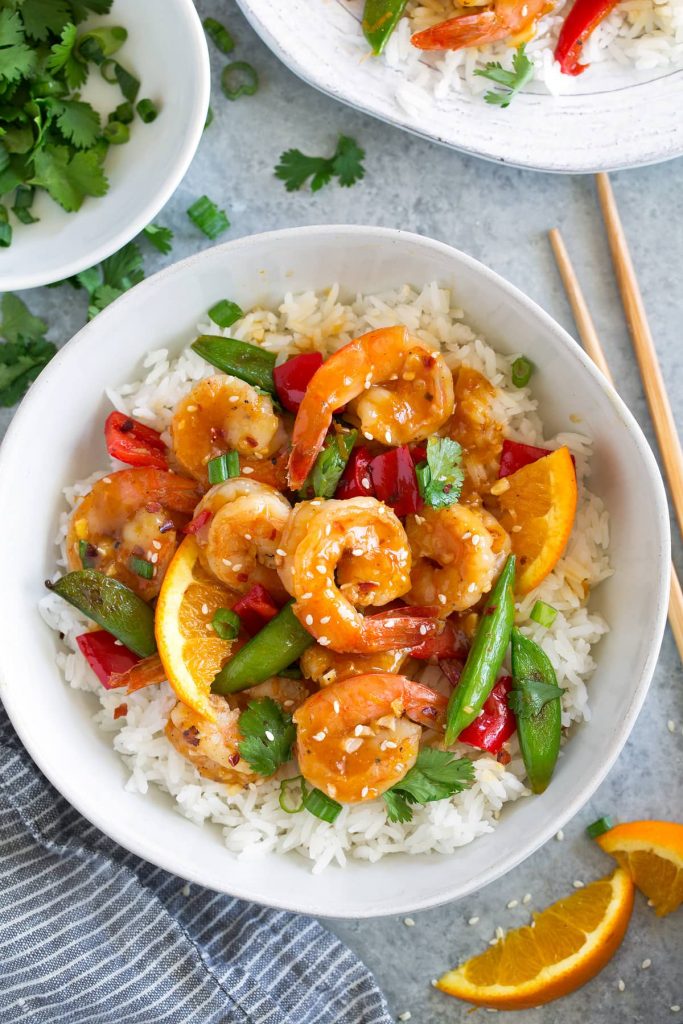 orange garlic shrimp recipe