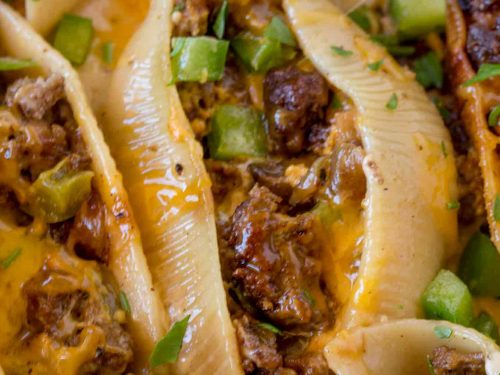 philly cheesesteak stuffed shells recipe