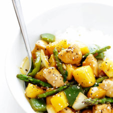 pineapple ginger chicken stir-fry recipe