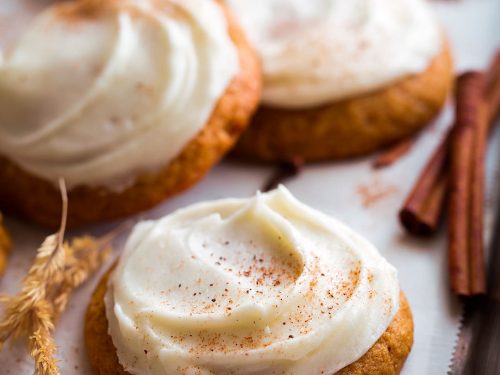 pumpkin cookies with cream cheese frosting recipe