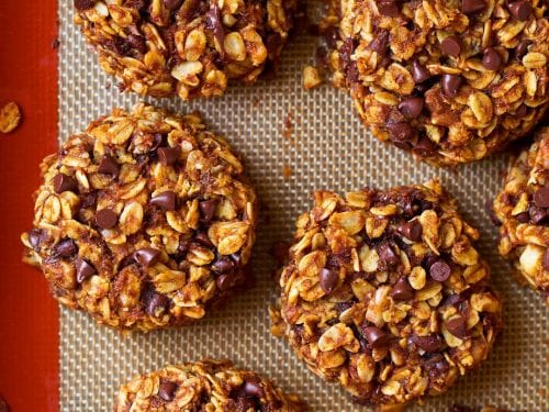 pumpkin oat chocolate chip breakfast cookies recipe