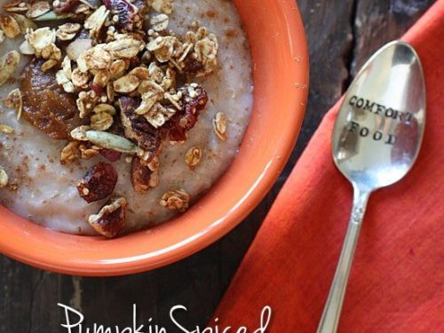 pumpkin spiced oatmeal recipe