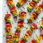 rainbow hawaiian chicken kabobs recipe