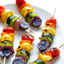 rainbow veggie skewers recipe