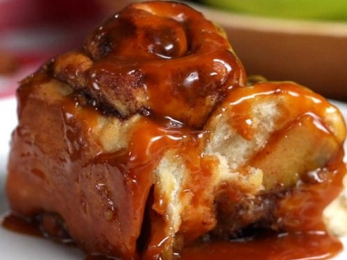 salted caramel apple cinnamon rolls recipe