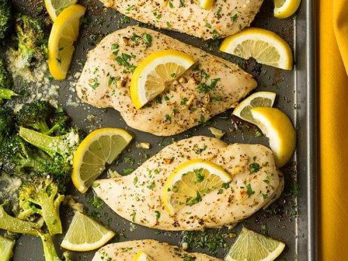 Lemon Chicken with Roasted Broccoli Recipe