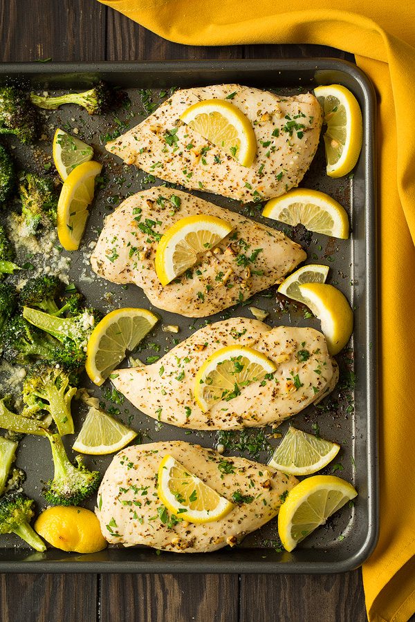 Lemon Chicken with Roasted Broccoli Recipe