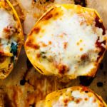 spaghetti squash "pizza" bowls recipe