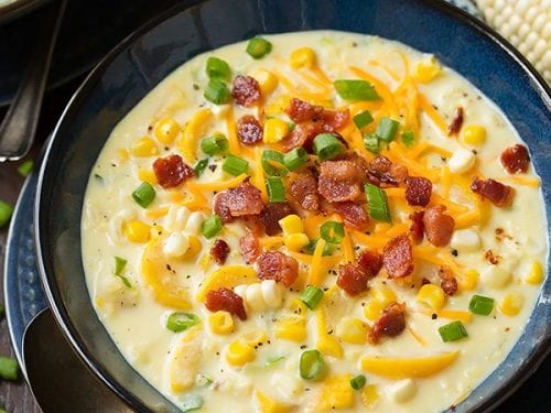 summer squash and corn chowder recipe