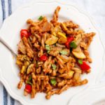 sun-dried tomato pesto pasta with roasted vegetables recipe