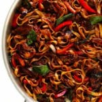 thai basil beef noodle stir-fry recipe