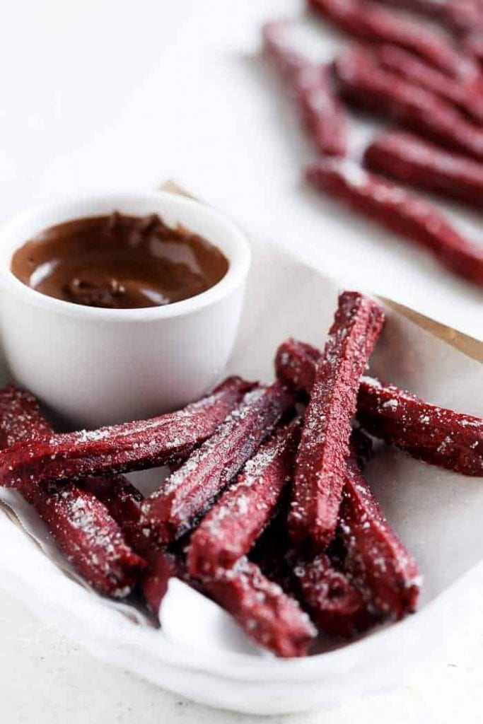 the best red velvet churros (baked) recipe