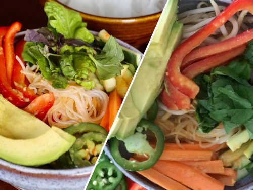 vegan spring roll in a bowl recipe