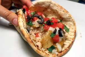 Chicken Pita Tacos with Garlic Paste Recipe