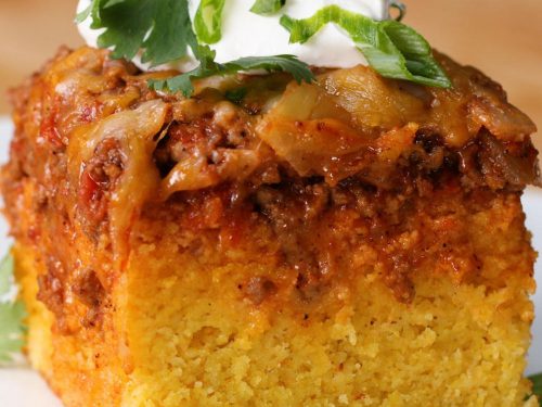 chili-cheese corn bread poke cake recipe