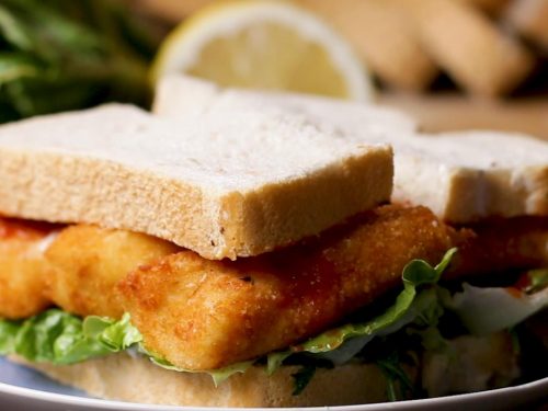 fancy af fish finger sandwich recipe