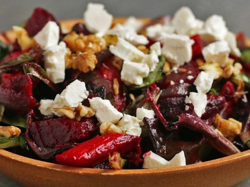 hearty roasted veggie salad recipe