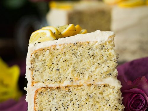 lemon poppy seed cake with cream cheese frosting recipe