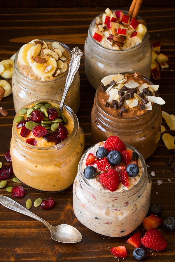 overnight oats {five ways} recipe