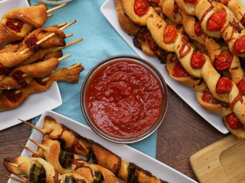 pizza sticks 3-ways recipe