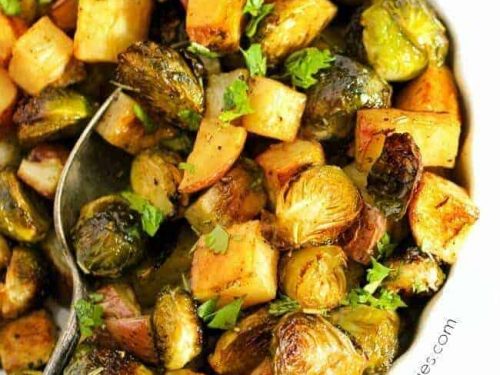 roasted potatoes and brussels sprouts recipe