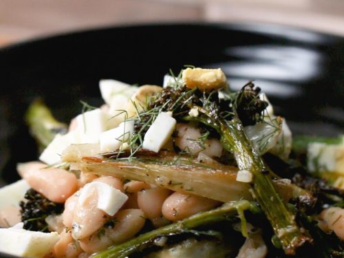 roasted veggie and white bean salad recipe