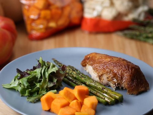 rotisserie chicken dinner: coop, there it is! recipe