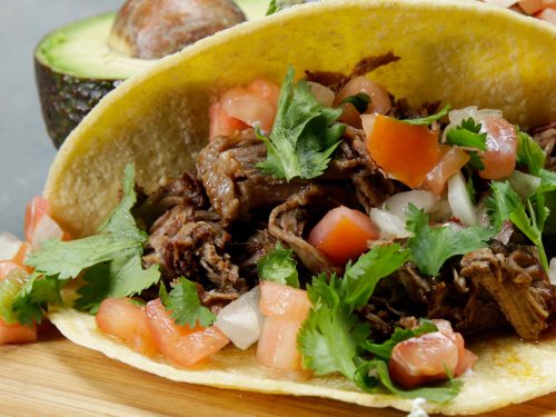 slow cooker barbacoa-style beef tacos recipe