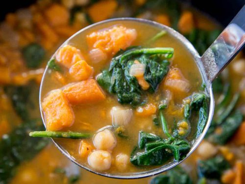 slow cooker chickpea sweet potato stew recipe