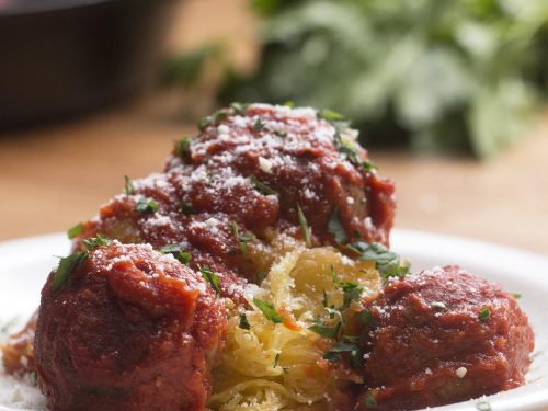 spaghetti squash and eggplant meatballs recipe