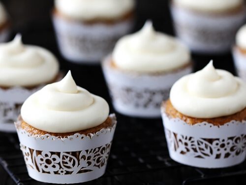 spiced butternut squash cupcakes with maple cream cheese frosting recipe