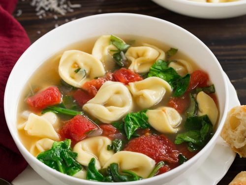 spinach tomato tortellini soup recipe