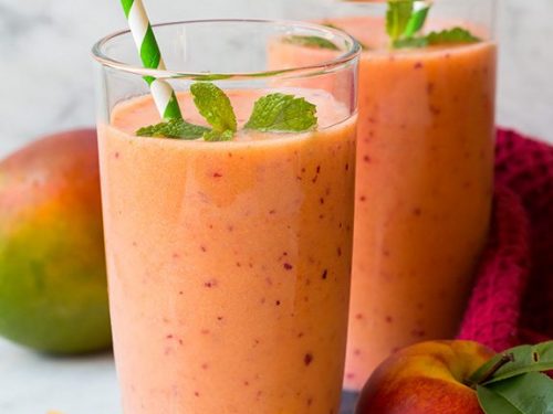 strawberry mango peach smoothie recipe