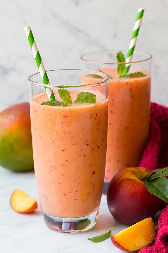 strawberry mango peach smoothie recipe