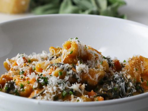 sweet potato mushroom penne recipe