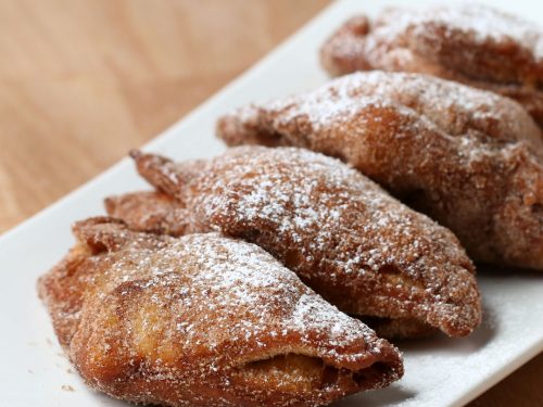 fried cinnamon roll apple turnovers recipe