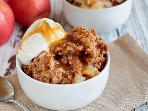 delicious apple crumble