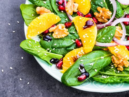 healthy pomegranate cobb salad