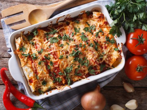 cheesy chicken enchiladas